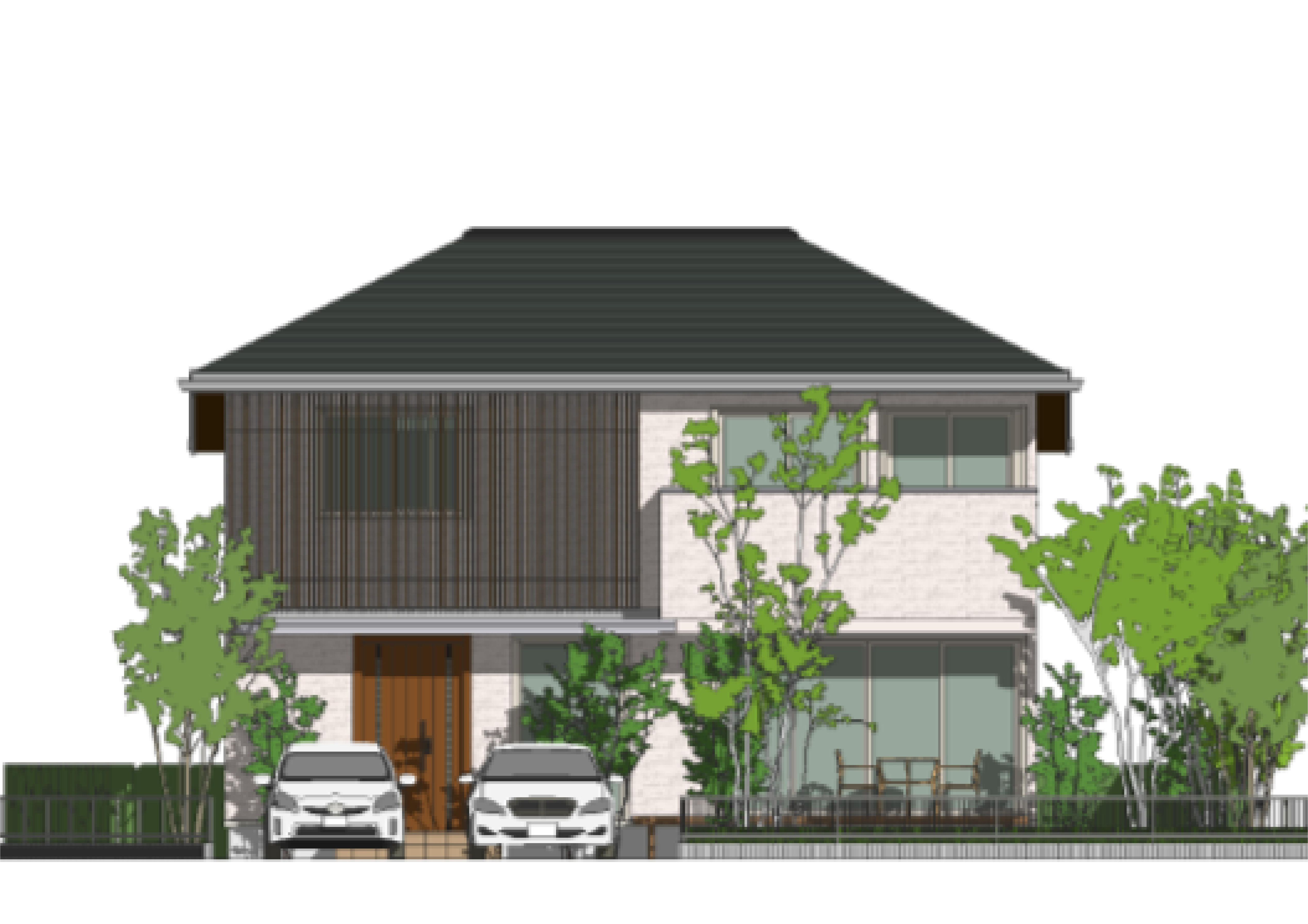 建物プラン例(パース・外観)